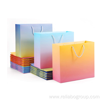 Luxury ribbon handle boutique shopping packaging
